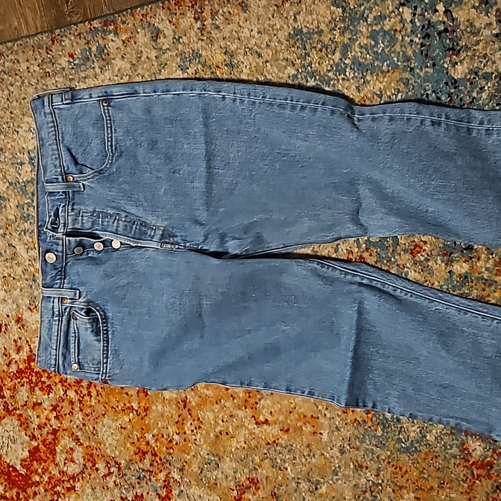 Womens levi 501 button up skinny jeans